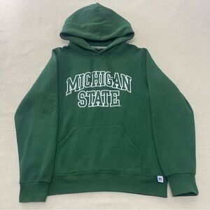Vintage Y2K 90s Michigan State Spartans MSU Russell Athletic Embroidered Hoodie
